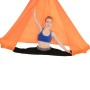 Haushaltshandstand elastischer Stretchseil Aerial Yoga Hängematte Set (orange)