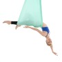 Household Handstand Elastyczne rozciąganie liny Aerial Yoga Hammock Zestaw hamak (zielone światło)