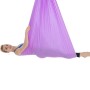 Haushaltshandstand elastischer Stretchseil Aerial Yoga Hängematte Set (hellpurpur)