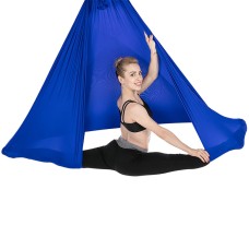 Hushållens handstand elastiska stretching rep Aerial Yoga Hammock Set (Sapphire Blue)