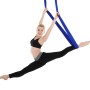 Hushållens handstand elastiska stretching rep Aerial Yoga Hammock Set (Sapphire Blue)