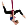 Maison à main du ménage Élastique élastique Rope Aérin Yoga Hammock Ensemble de hamacs (Rouge à vin)