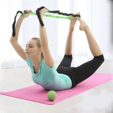 JM-SZD Multifunctional Cotton Yoga Rope Stretching Belt, Random Color Delivery