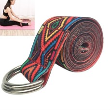 Färgmönster Stretch Band Yoga Stretch Band, storlek: 185 x 3,8 cm (röd)