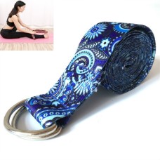 Color Pattern Stretch Band Yoga Stretch Band, Size: 185 x 3.8cm(Blue)