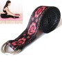 Couleur Match Stretch Band Yoga Stretch Band, taille: 185 x 3,8 cm (noir)