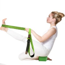 Cotton Double Yoga Stretch Band Resistance Band, Size: 300 x 3.8cm(Random Color Delivery)