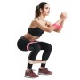 5 I 1 Strength Gradient Latex Elastic Ring Resistance Band Set (Pink Gradient 5 Pieces)