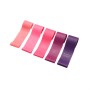 5 in 1 Strength Gradient Latex Elastic Ring Resistance Band Set(Purple gradient five pieces)