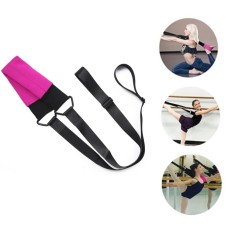 Leg Splits Trainer Elastic Stretch Band Dance Practice Tension Band(Rose Red)