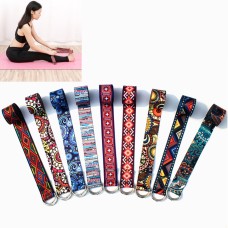 2 PCS Printed Adjustable Yoga Stretch Band Fitness Exercise Band, Size: 185 x 3.8cm(Blue Fairy)