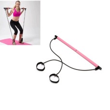 Pilates Stick Yoga Fitness Equipment Sports Stretching Band(Pink)