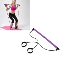 Pilates Stick Yoga Fitness Equipment Sports Stretching Band(Purple)