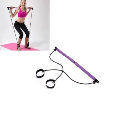 Pilates Stick Yoga Fitness Equipment Sports Reting Band (Purple)