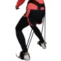 Leg Training Elastic Band Natural Latex Yoga Stretch Band Fitness Supplies, Color:Black 35LB