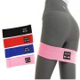 2PCS Boer Polyester + Latex Silk Anti-Skid Elastic Fitness Resistance Ring Yoga Stretch Belt