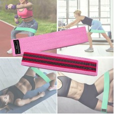 Pink Rally Medium Polyester-cotton + Latex Yarn Loop Tension Band Yoga Resistance Band, Size: 76 x 8cm