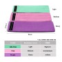 Purple Rally Polyester-Cotton + Latex Garn Loop Tension Band Yoga Resistance Band, storlek: 76 x 8 cm