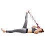 12 Lattice Yoga Belt Stretch Splits Resistance Band, Size: 250 x 3.8cm(Rose Red)