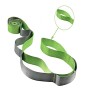 12 LATTA CINTURA YOGA STALLS SLITS BAND RESISTANZA, Dimensione: 250 x 3,8 cm (verde)