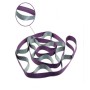 12 решетъчен йога колан разтягане разделя лента за съпротива, размер: 250 x 3.8 cm (лилаво)