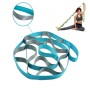 12 Lattice Yoga Belt Stretch Splits Resistance Band, Size: 250 x 3.8cm(Sky Blue)