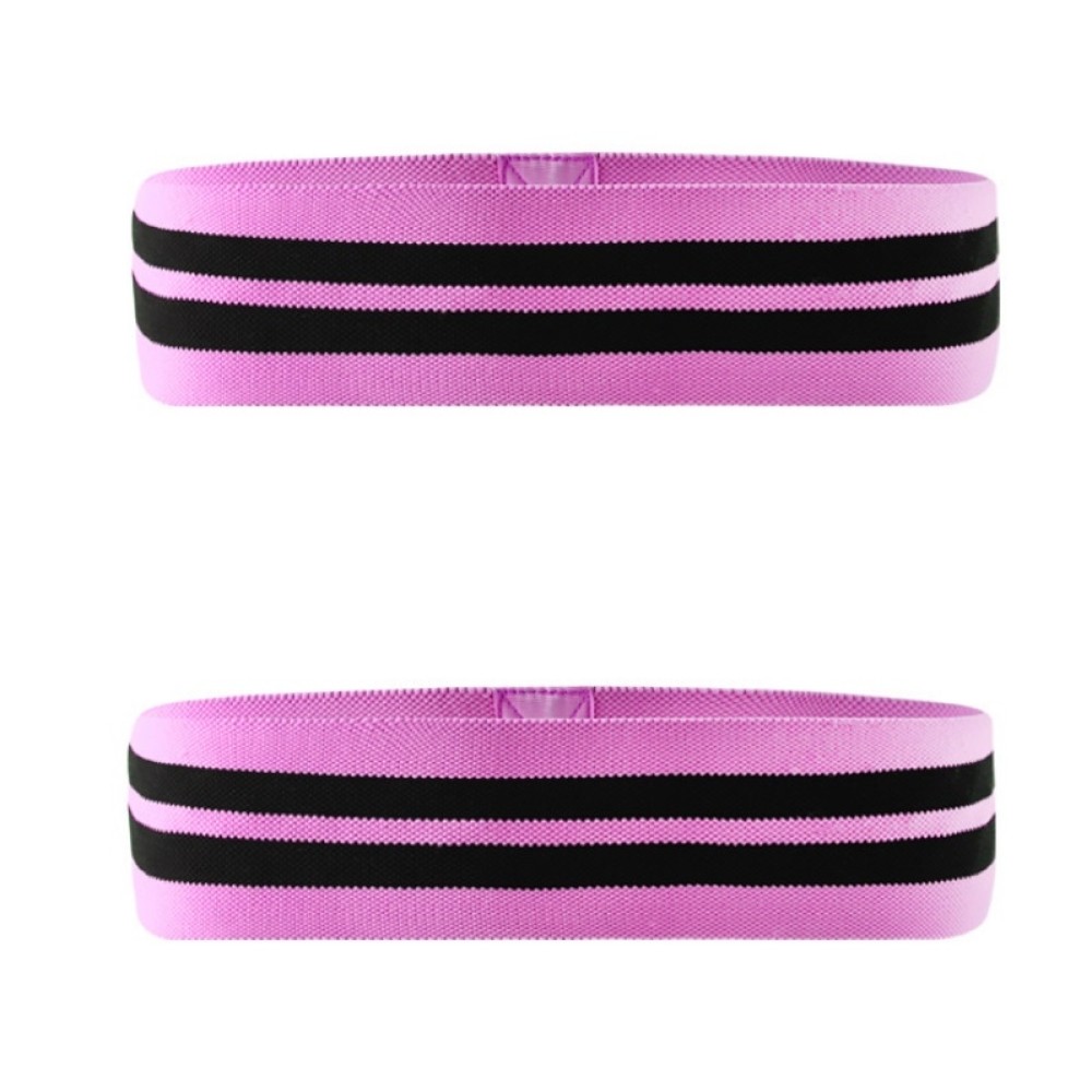 2 PCS Squat Yoga Resistance Band Squat Loop Elastic Band, Size: 76 x 8cm（Pink）