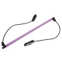 Adjustable Length Pilates Rod Yoga Rod Exercise Stretching Belt Squat Resistance Rope Home Fitness Equipment(Purple)