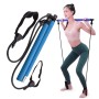 Nastavitelná délka Pilates Rod Yoga Rod Cvičení protahovací pás Squat Resistance Lape Home Fitness Equipment (světle modrá)