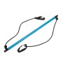 Adjustable Length Pilates Rod Yoga Rod Exercise Stretching Belt Squat Resistance Rope Home Fitness Equipment(Light Blue)