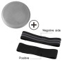 2 I 1 Yoga Balance Mat + Squat Resistance Band Fitness Träningsutrustning (Black Grey)