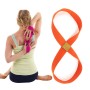 2 PCS Yoga Stretch Belt Cotton Thick Mobius Strip (oranžová)