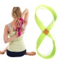 2 datorer Yoga Stretch Belt Cotton Thick Mobius Strip (Green)