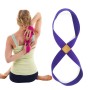 2 pcs Cinturón de yoga algodón de algodón grueso Mobius Strip (Deep Purple)