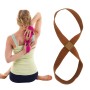 2 datorer Yoga Stretch Belt Cotton Thick Mobius Strip (Brown)