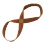 2 pcs Cinturón de yoga algodón de algodón grueso Mobius Strip (marrón)