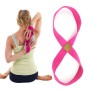 2 PCS Yoga Stretch Celt Cotton épais Mobius Strip (rouge rose)