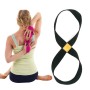 2 pcs Cinturón de yoga algodón de algodón grueso Mobius Strip (negro)