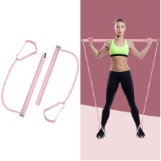 Home Pilates Bar Fitness Sports Elastic Rope მრავალფუნქციური იოგის მოწყობილობა (ვარდისფერი)