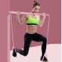 Home Pilates Bar Fitness Sports Elastic Rope Multichunctional Jooga -laitteet (vaaleanpunainen)