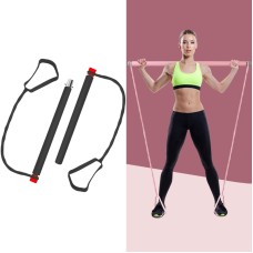 Home Pilates Bar Fitness Sports Elastic Rope Multichunctional Jooga -laitteet (musta)