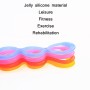 Jelly Seven-Hole Elastic Silicone Yoga Resistance Band (Blue)