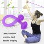 5 ks jóga body Sculpting Stretch Rope víceúčelový sportovní stahovač (fialová)