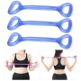 3 PCS Home Workout Fitness Yoga Pull Rope Arm Back Puller(Blue)