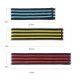 Three-color Stripe Yoga Belt Looped Latex Silk Non-slip Tension Band, Size:S(Yellow)