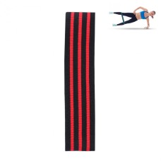 Three-color Stripe Yoga Belt Looped Latex Silk Non-slip Tension Band, Size:S(Red)