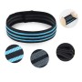 Three-color Stripe Yoga Belt Looped Latex Silk Non-slip Tension Band, Size:M(Blue)