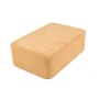 Hochdichte Natural Green Tasteless Fitness Supplies Auxiliary Cork Yoga Ziegel (hellbraun)