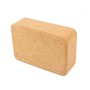 Hochdichte Natural Green Tasteless Fitness Supplies Auxiliary Cork Yoga Ziegel (hellbraun)