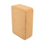 Hochdichte Natural Green Tasteless Fitness Supplies Auxiliary Cork Yoga Ziegel (hellbraun)